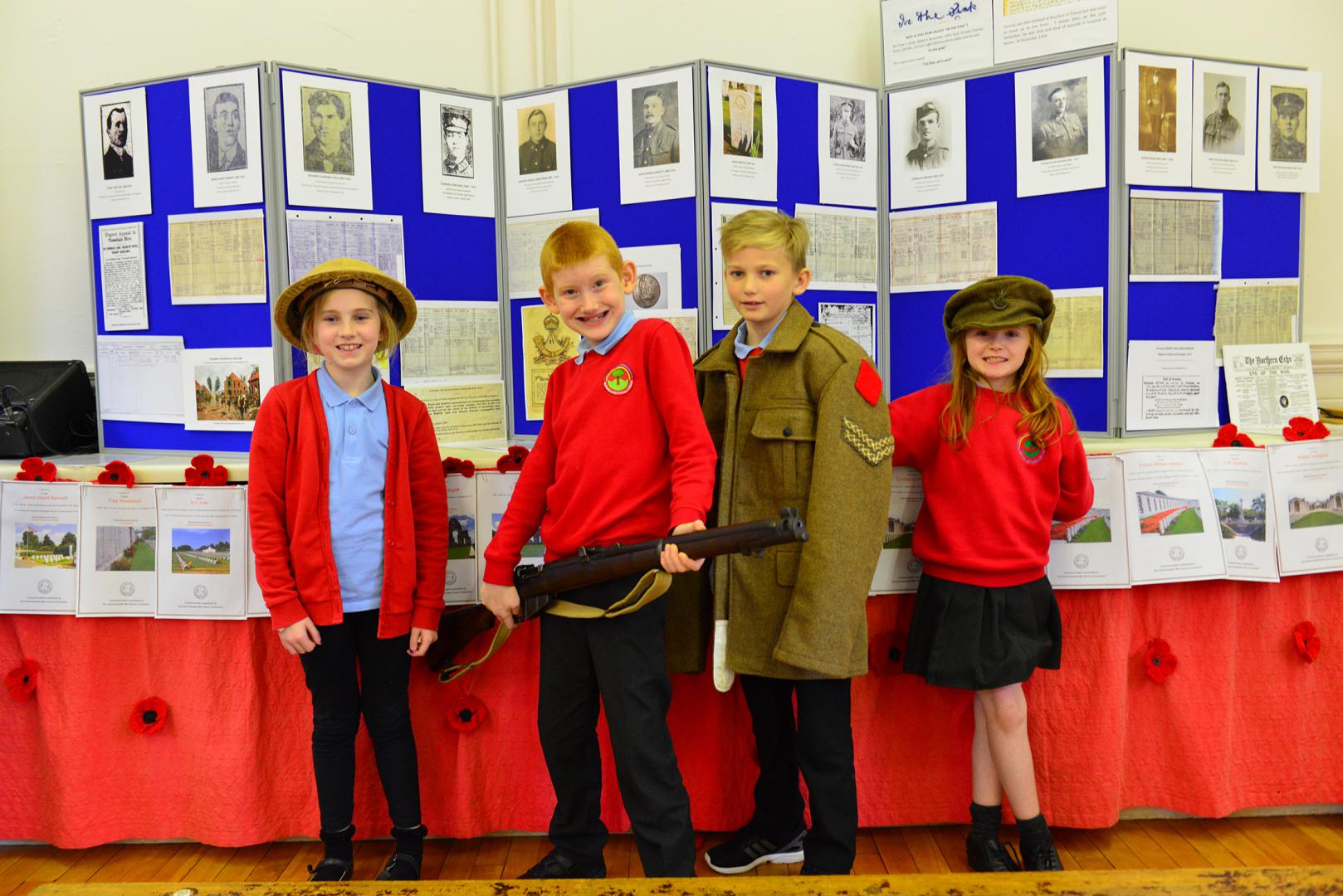 Butterknowle pupils hear of life on the Western Front during First World War
