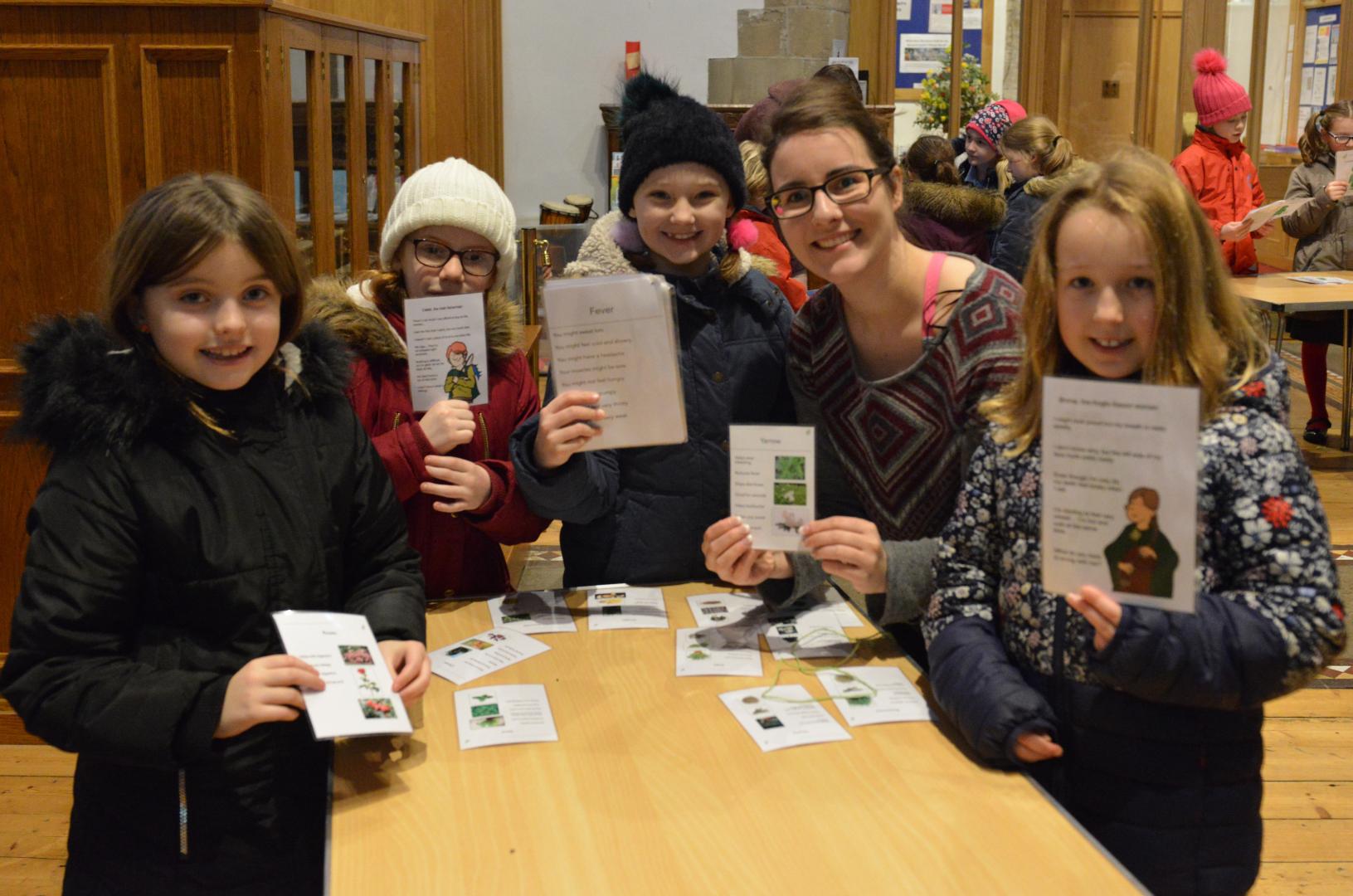 Children sign up for history project – and help raise funds for church repairs