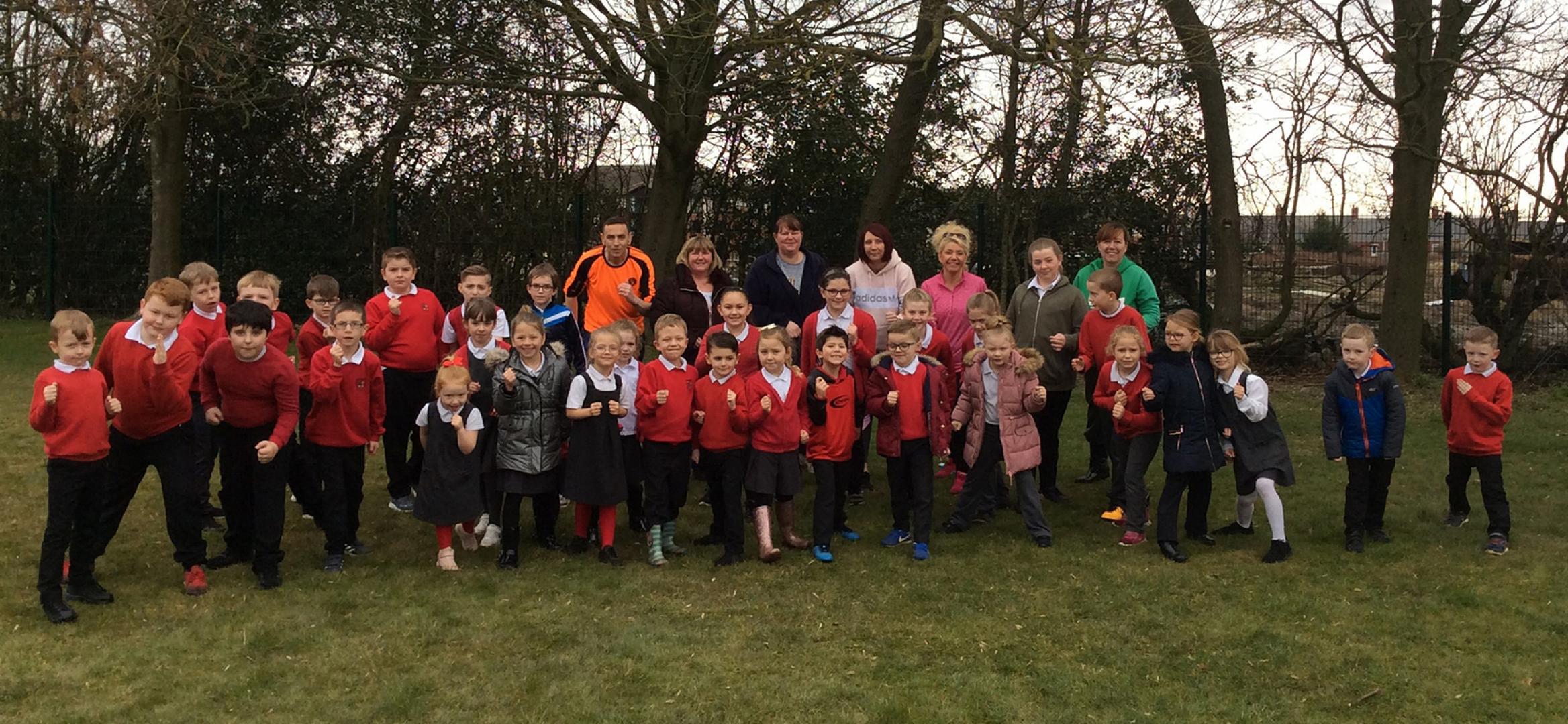 Evenwood primary pupils feel the benefit of a marathon challenge