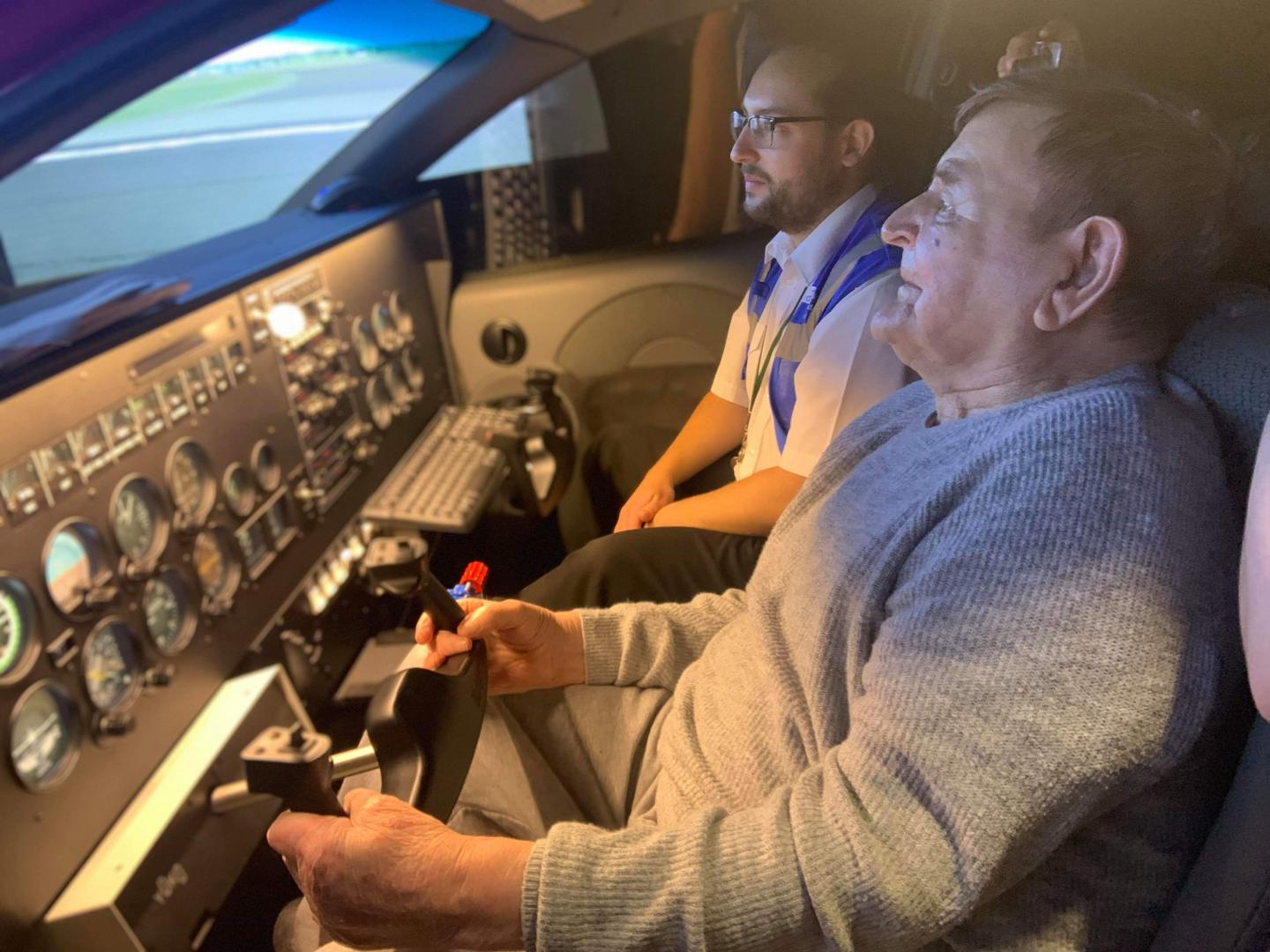 97 year old does a loop the loop