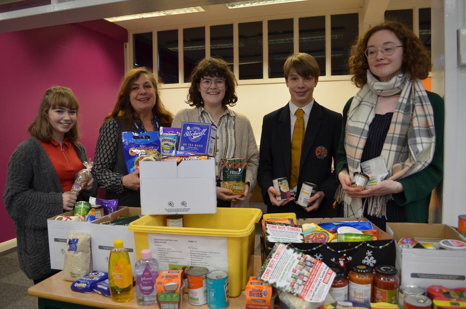 Students collect for foodbanks in Tins not Tinsel campaign