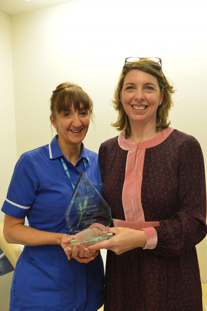 Care assistant Vicky is real angel of the north