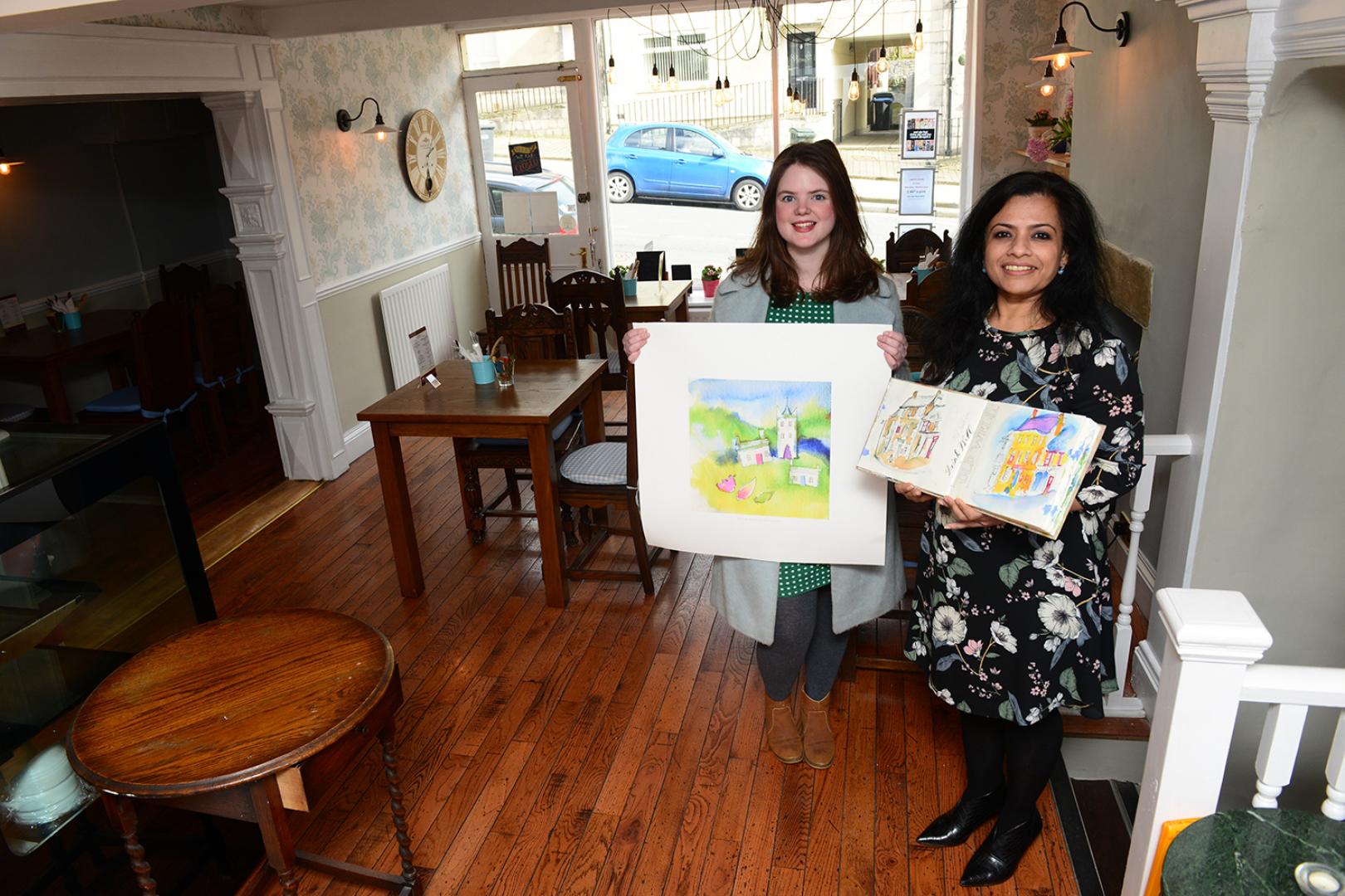 Pub gives Catherine the chance to display her dale-inspired art