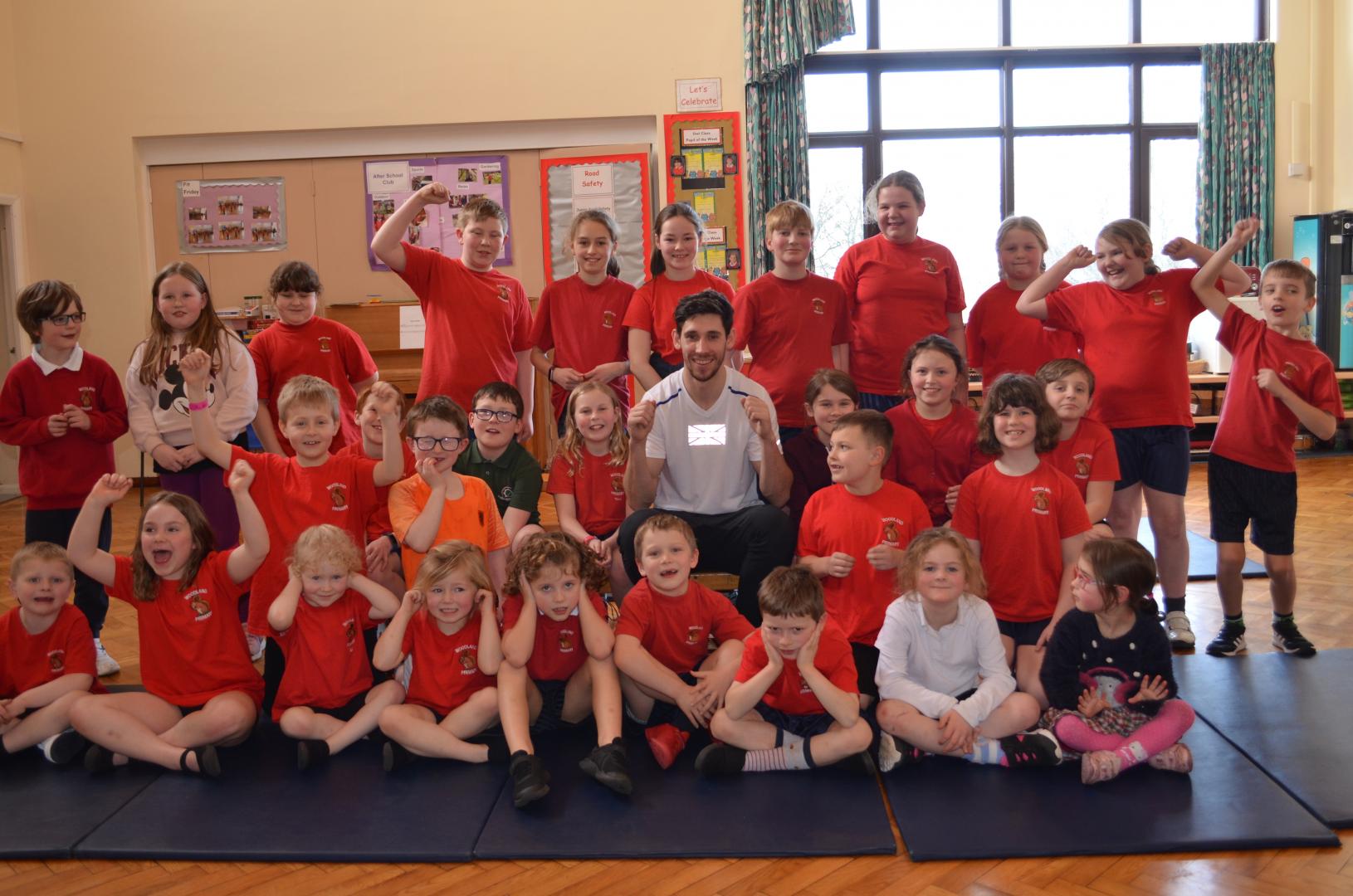 Children give a funding leg up to high jumper