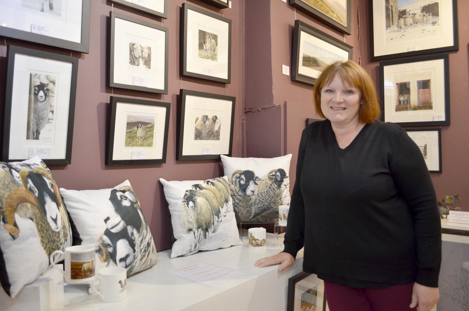 Sandra draws her inspiration from the dales and moorland
