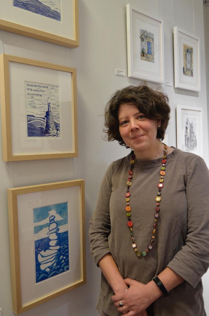 Sarah’s drawn to linocuts – but a fan of art in all its forms
