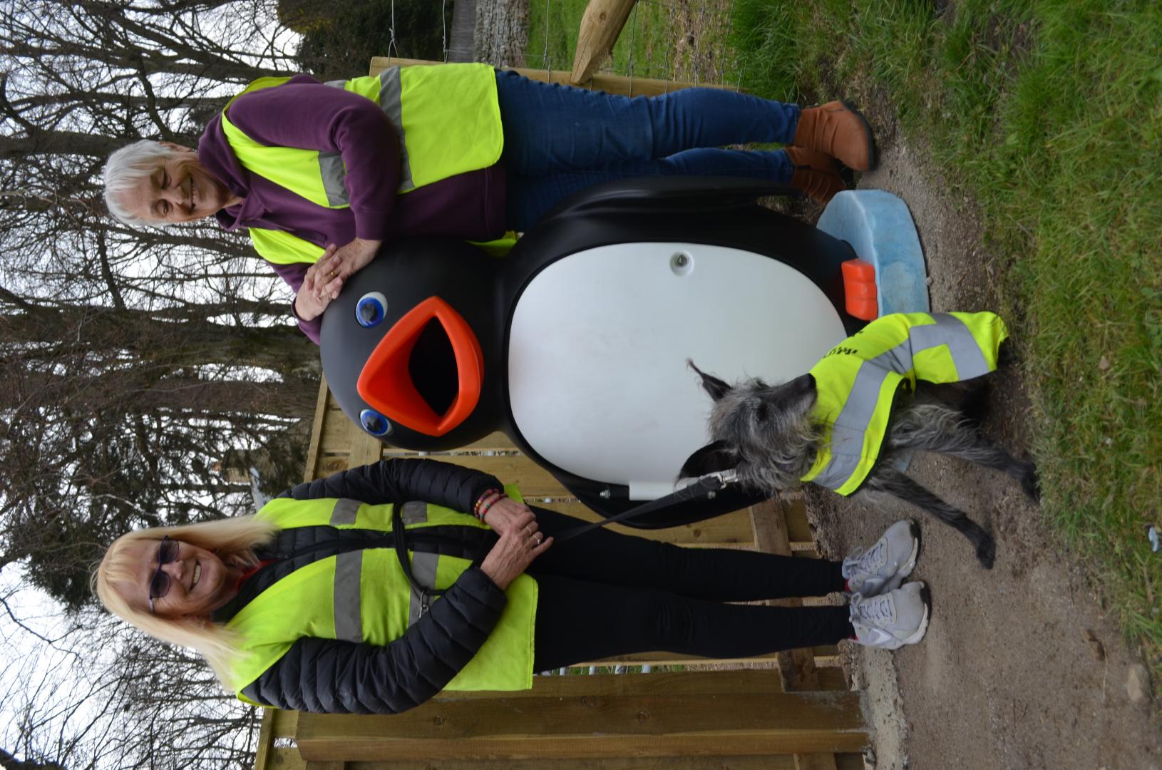 Volunteers donate Percy the Penguin to children’s play park