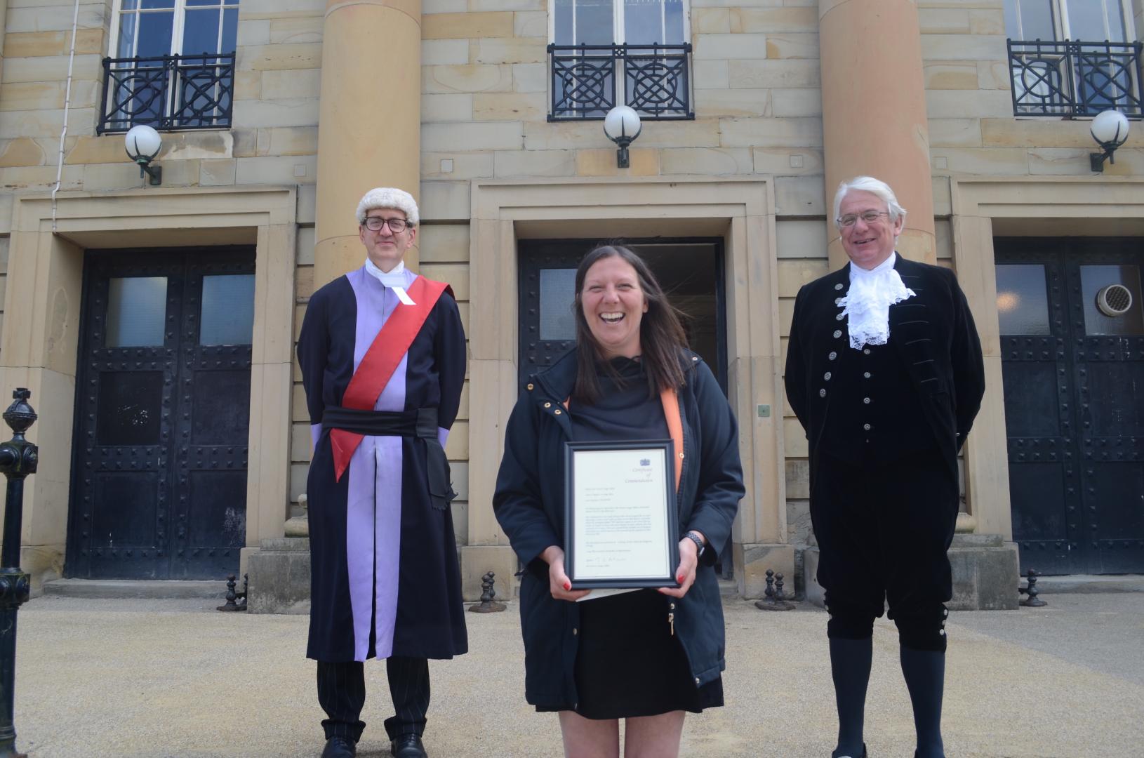 Crash victim said ‘I’m going to a white light’ – hero Jemma recognised for actions after smash