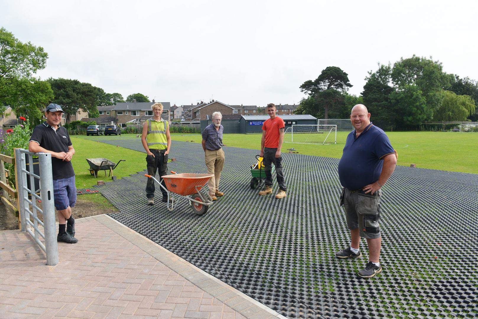 £15k upgrade to car park at football ground