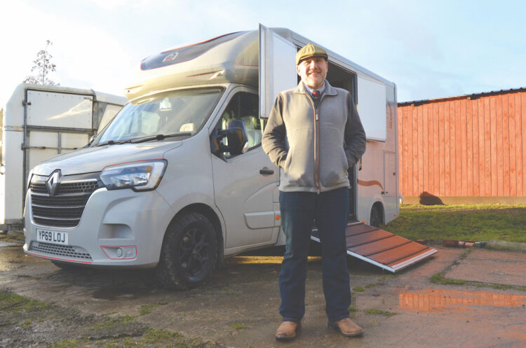 PROVING POPULAR: Dec Newton offering first class transport service to horse owners near and far TM pic