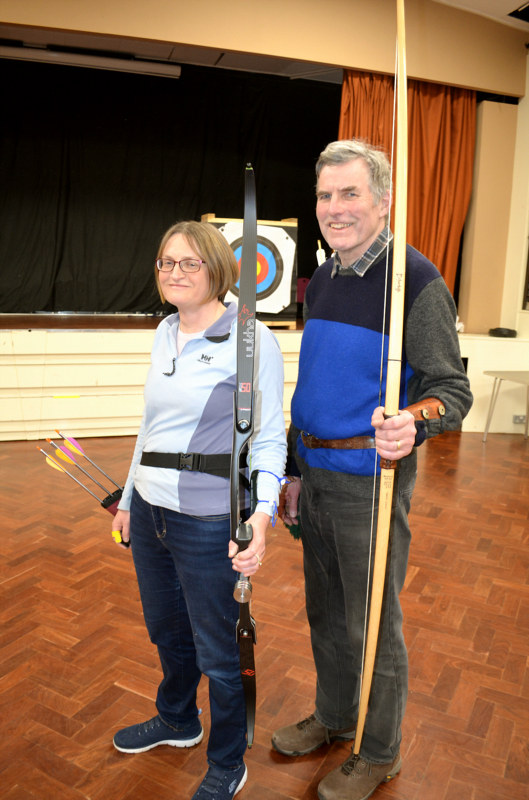 TAKING AIM: Teesdale Archery Club secretary Samantha Jack and chairman David Stacey are appealing for help to find a new outdoor venue