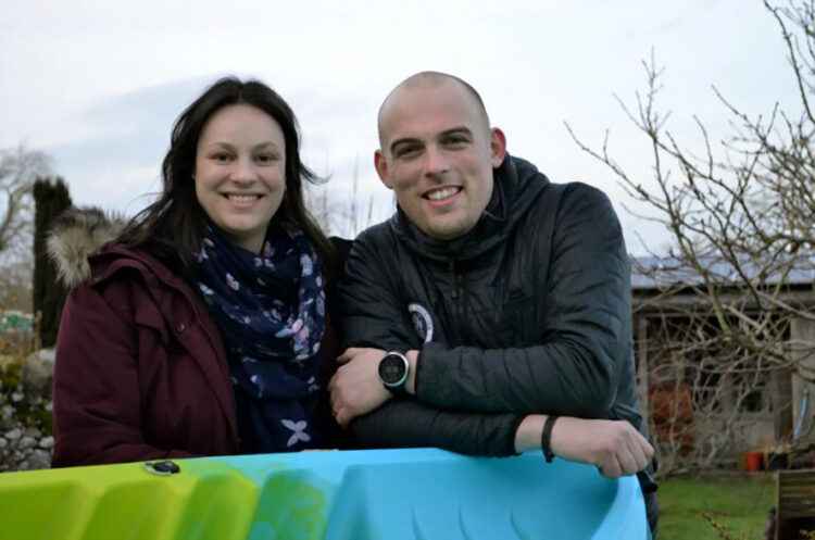 HEAD FOR HEIGHTS: Rob and Abi Atkinson are gauging interest in the possible return of the climbing wall at Teesdale Leisure Centre